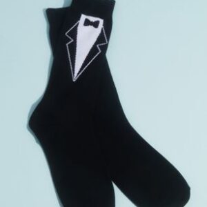 David’s Bridal Groom Socks with Tie Element – No Chilly Toes