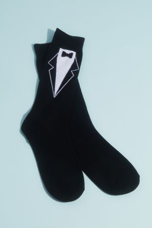 David’s Bridal Groom Socks with Tie Element – No Chilly Toes